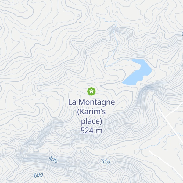Map of La Montagne (Karim’s place)