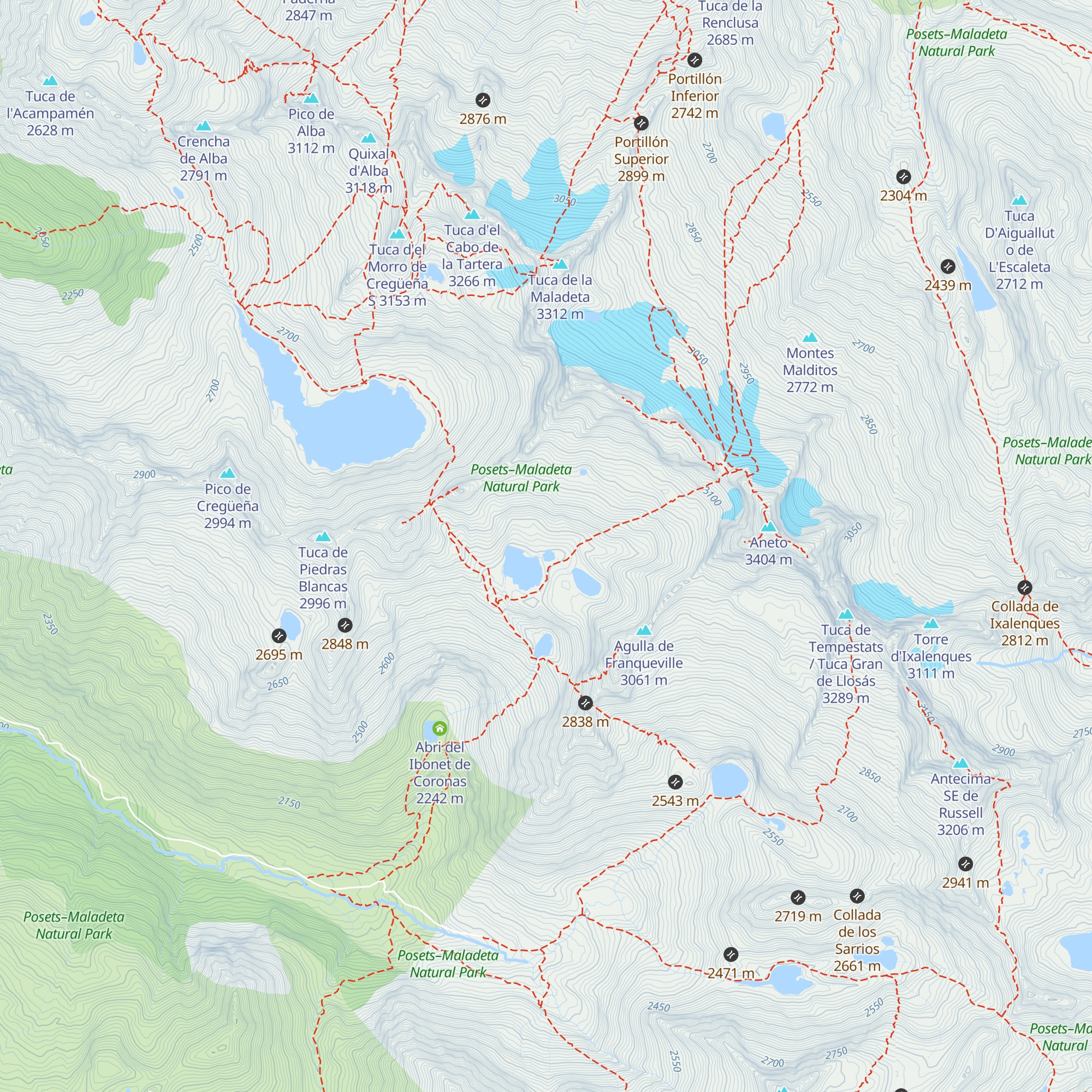 Abris des Lacs Coronas map