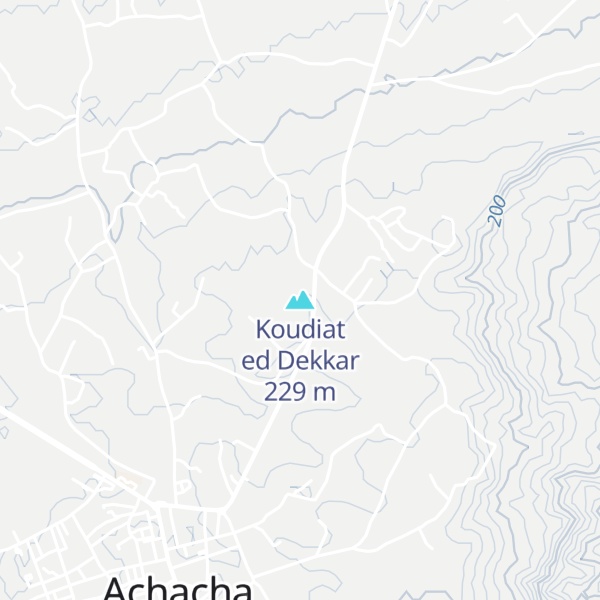 Map of Koudiat ed Dekkar