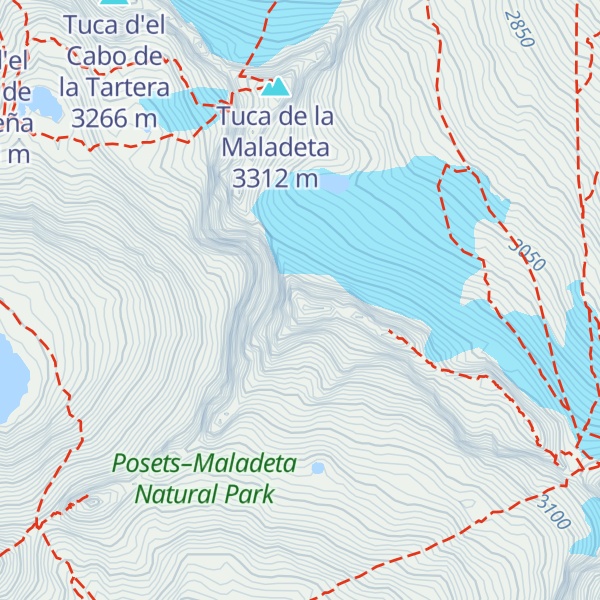 Map of Pico Maldito