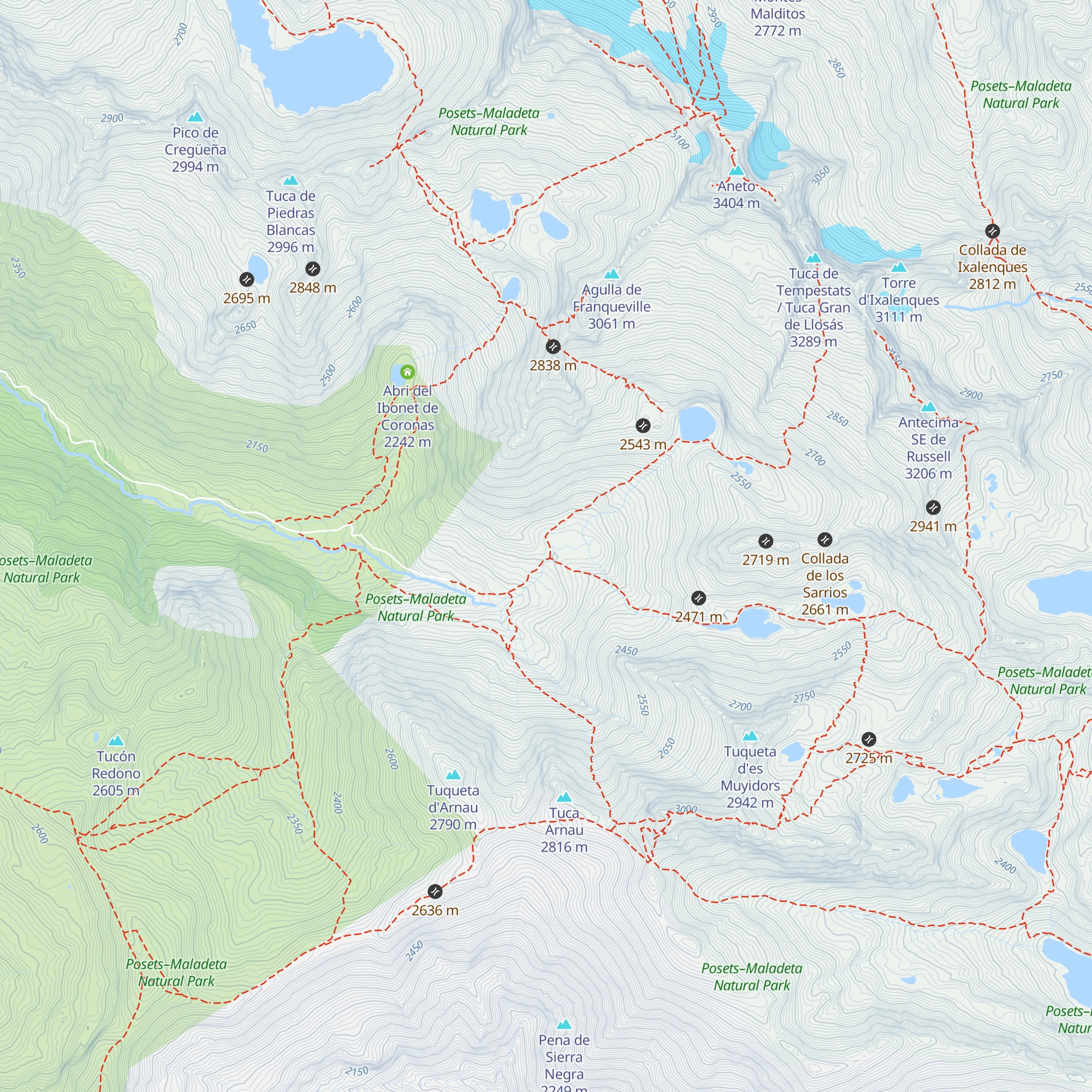 Cabaña Llosás map