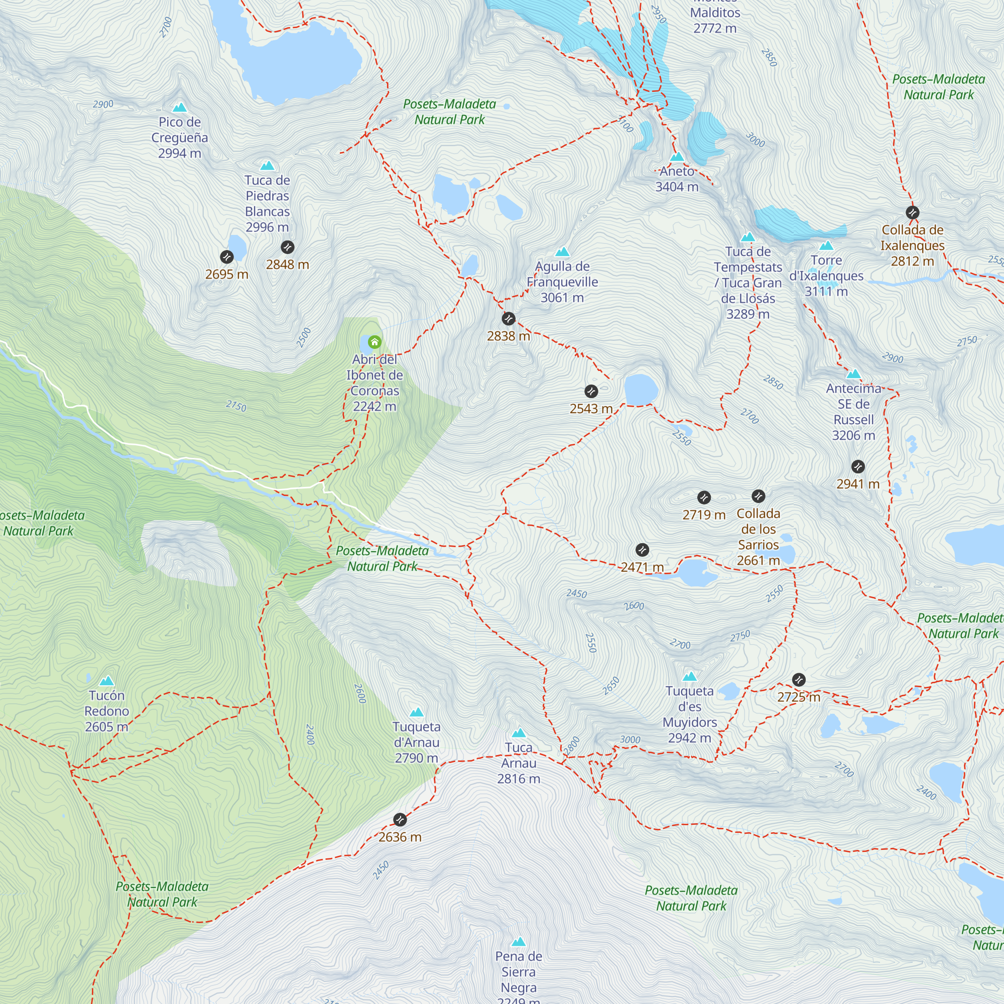 Cabaña Llosás map