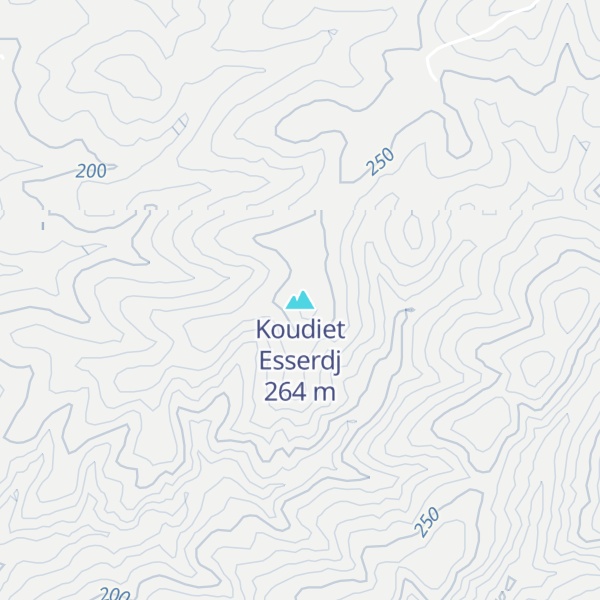 Map of Koudiet Esserdj