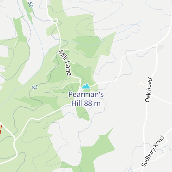 Map of Pearman's Hill