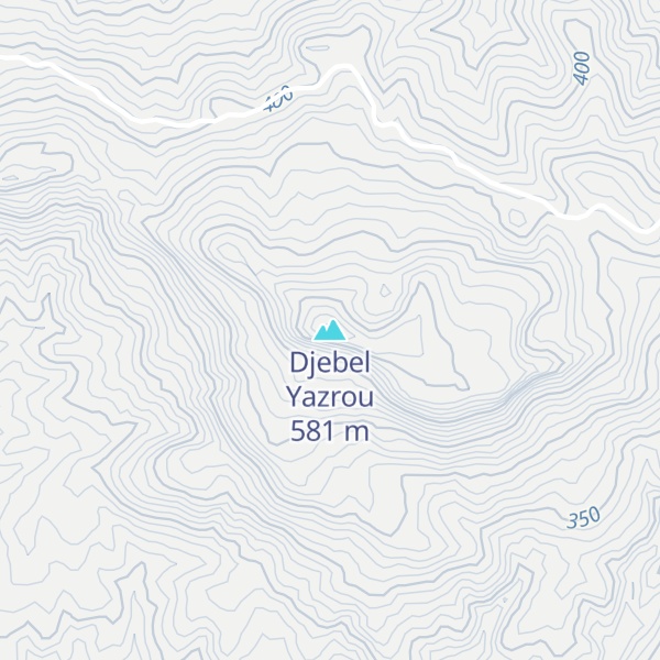 Map of Djebel Yazrou