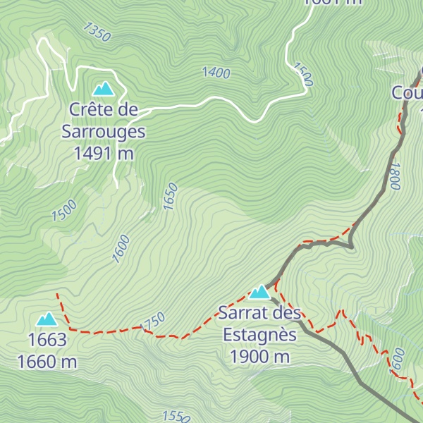 Map of Cabane de Millourtere - Luchonais