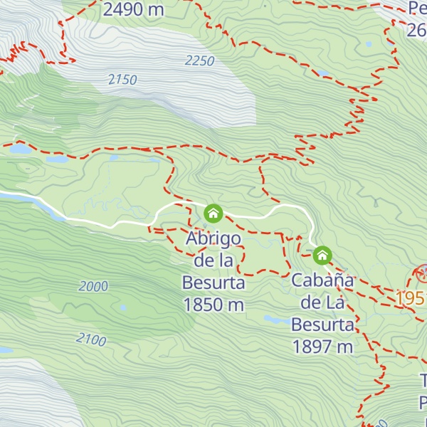 Map of Abrigo de la Besurta