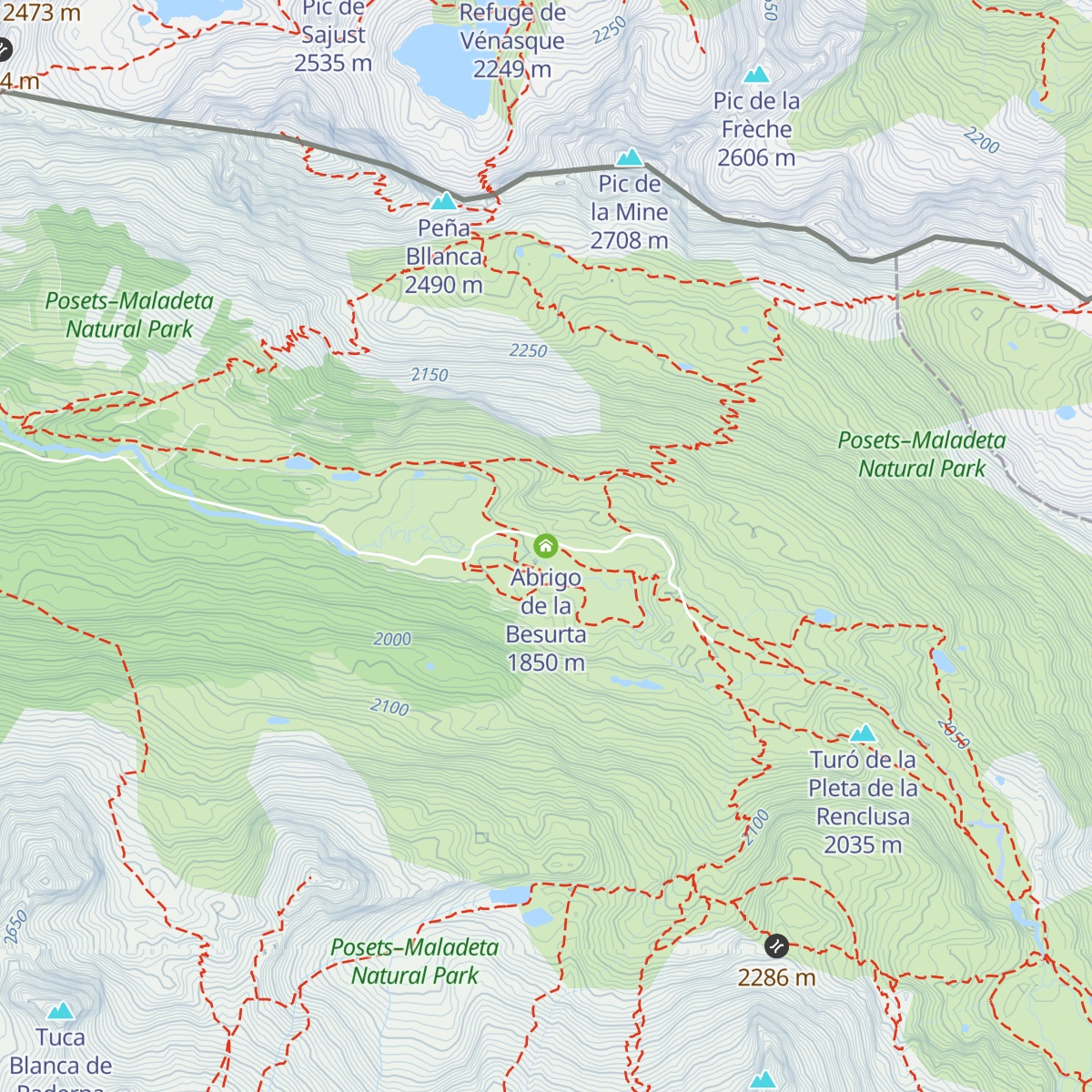 Abrigo de la Besurta map