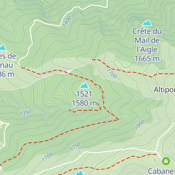 Map of Cabane du Plan de Bosc - Luchonais