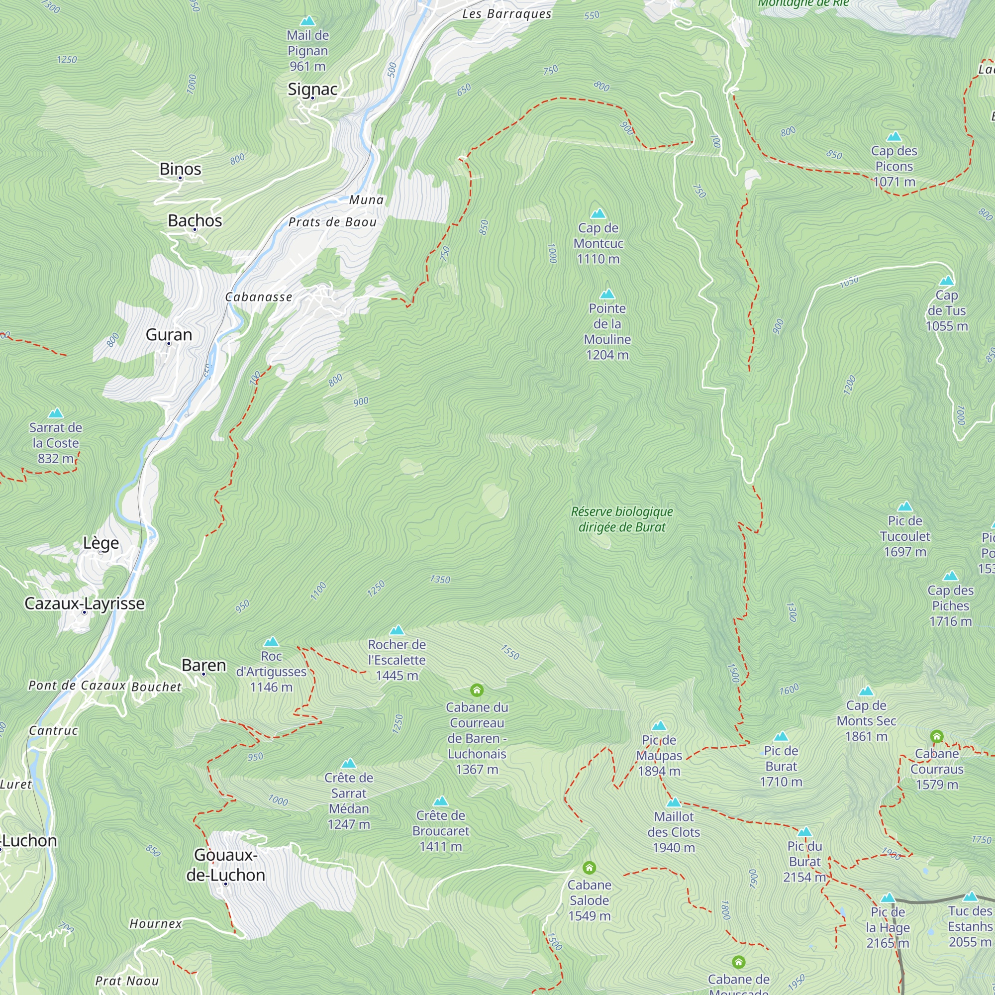 Granges de Soubac map