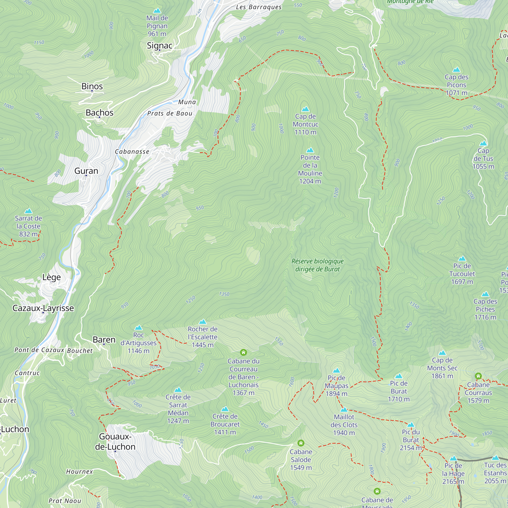 Granges de Soubac map