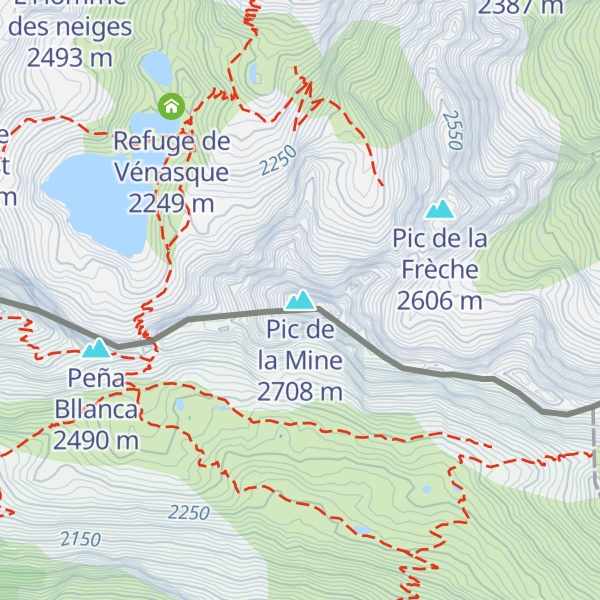 Map of Pic de la Mine