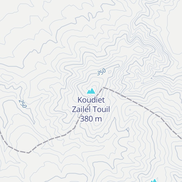 Map of Koudiet Zailel Touil