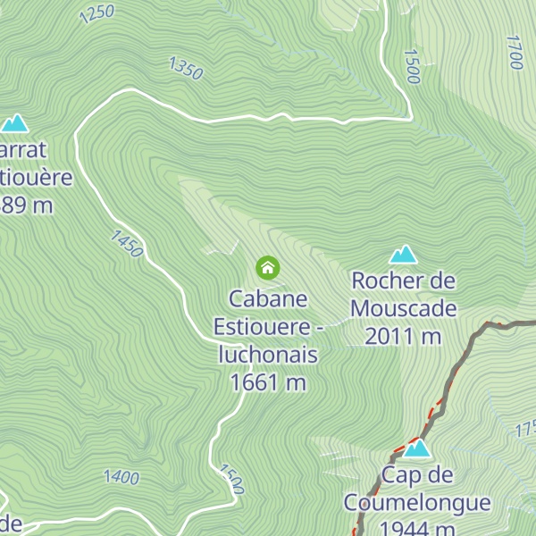 Map of Cabane Estiouere - luchonais