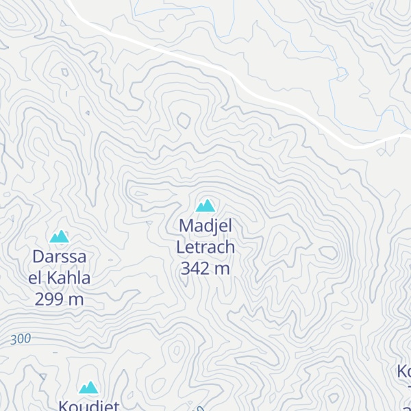 Map of Madjel Letrach
