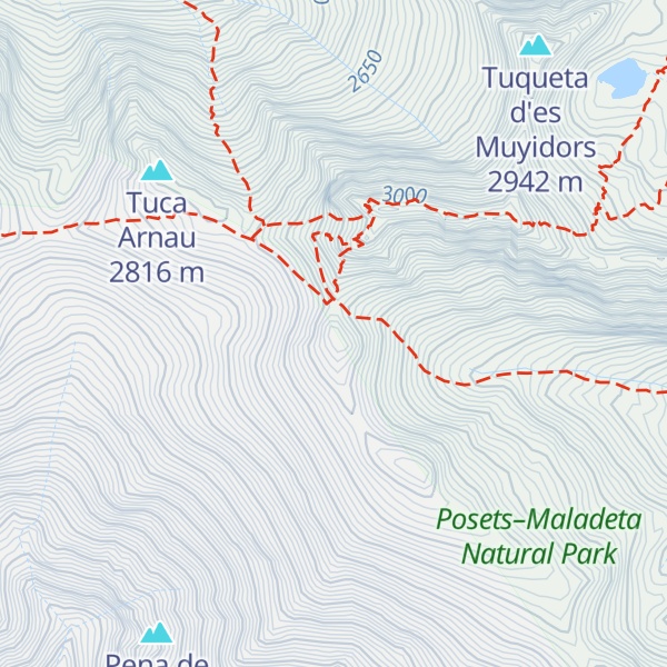 Map of Pico Llauset