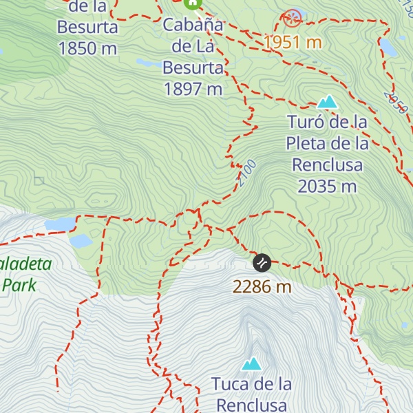 Map of Renclusa Refuge
