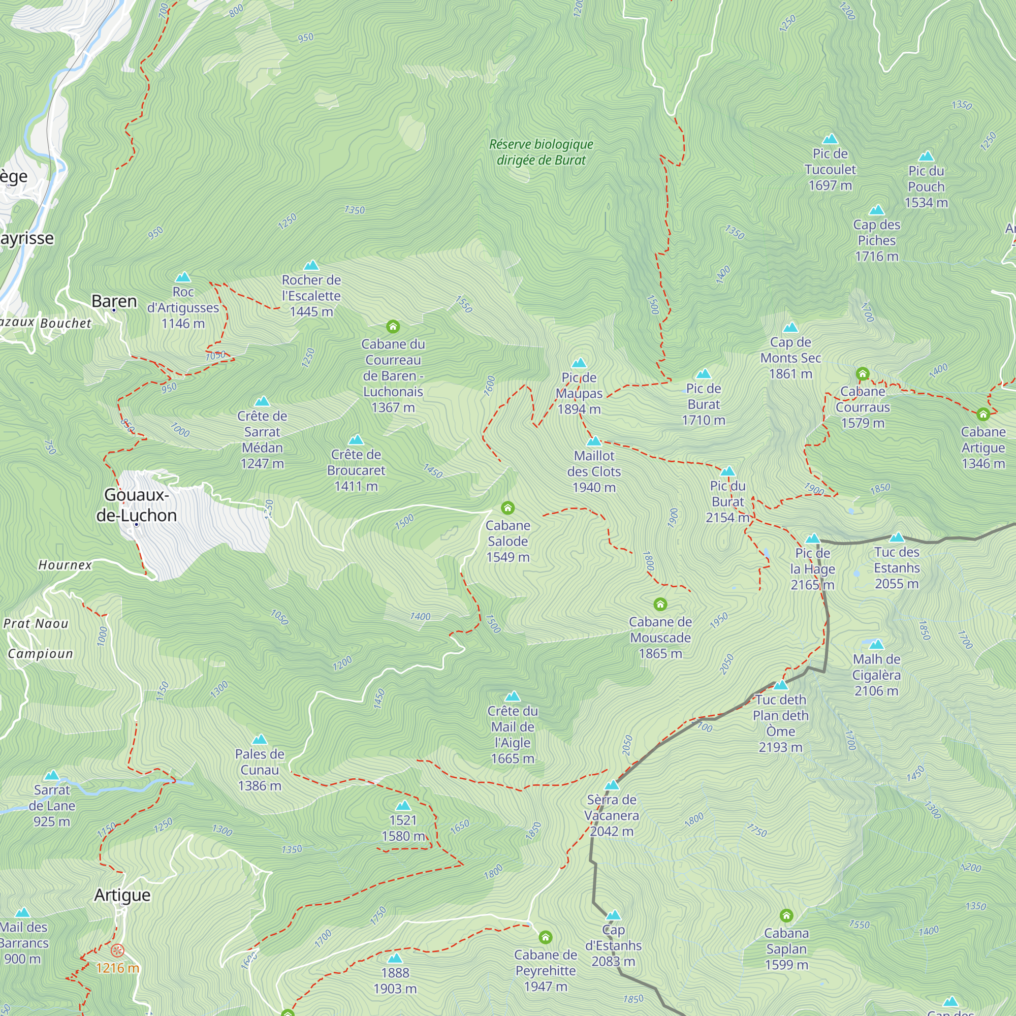 Cabane Salode map