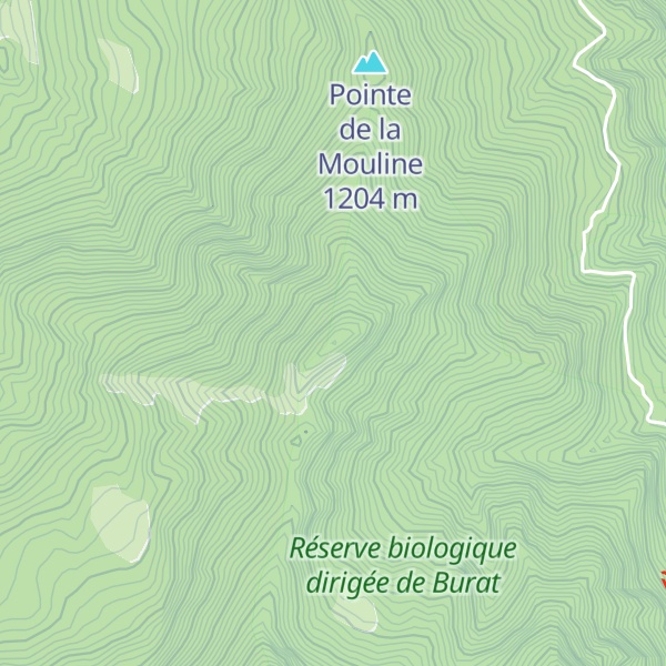 Map of Cap des Tissures