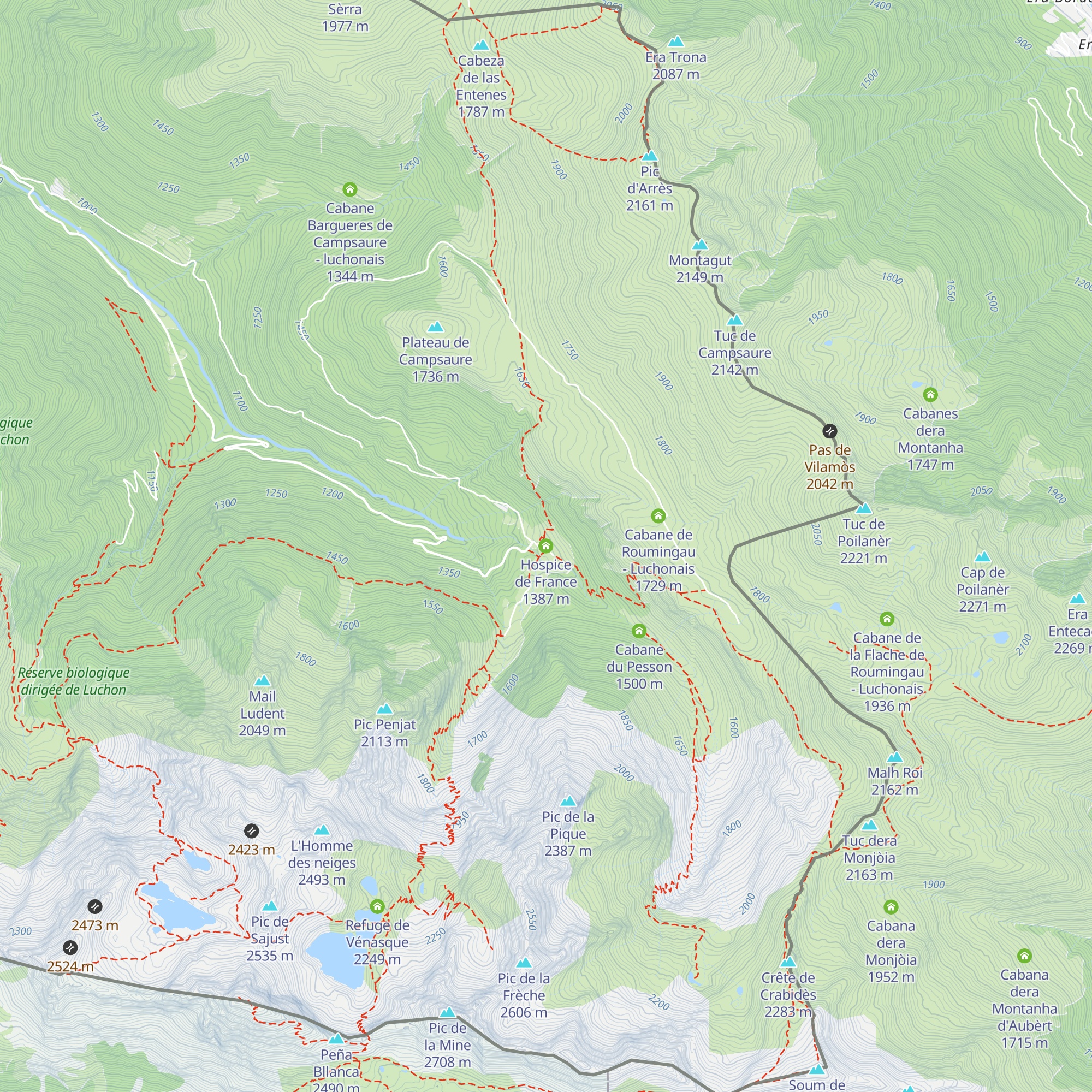 Hospice de France map