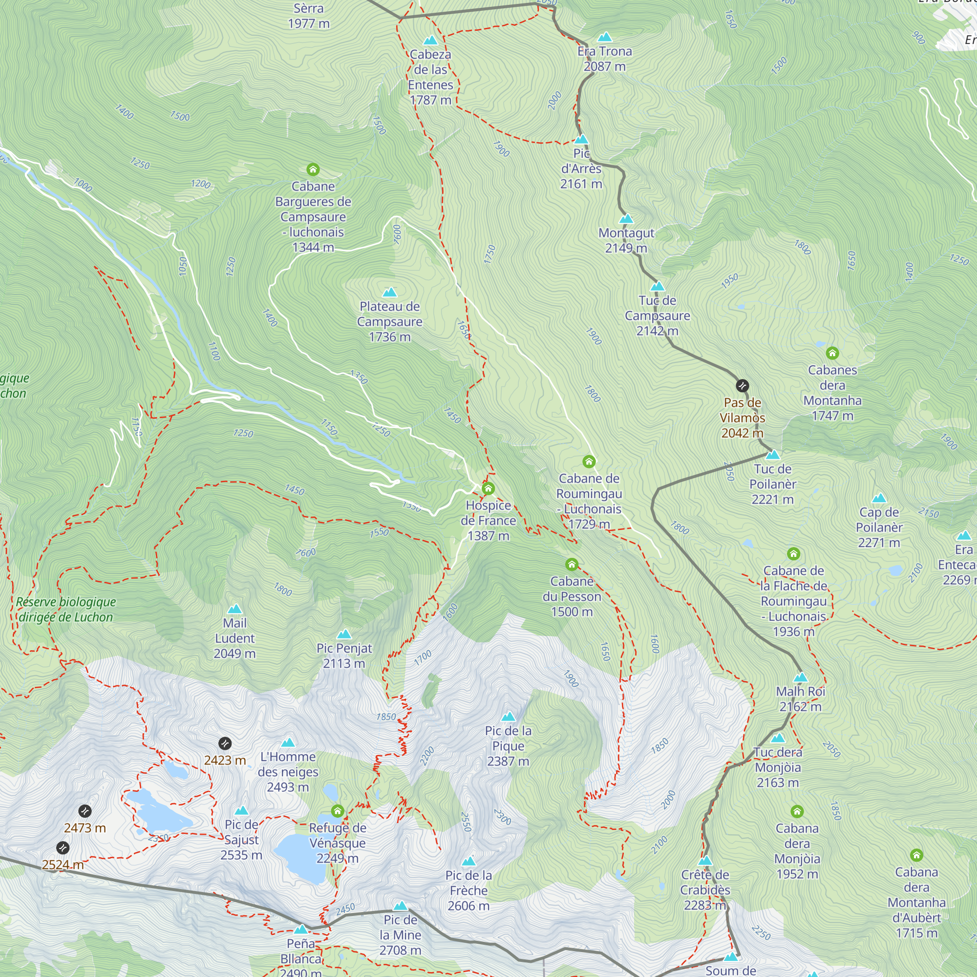 Hospice de France map