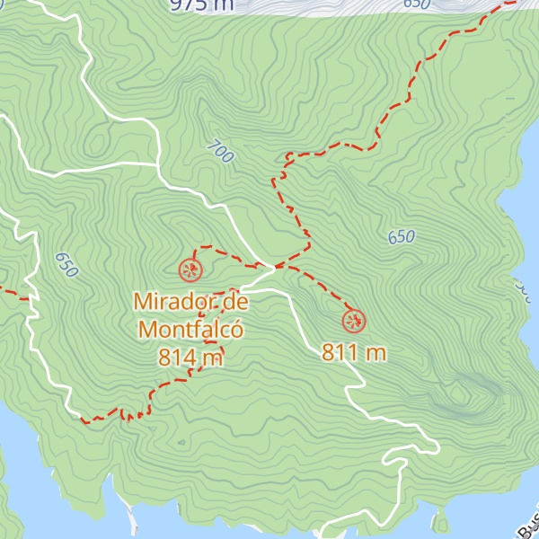 Map of Refugio de Montfalcó Casa Batlle