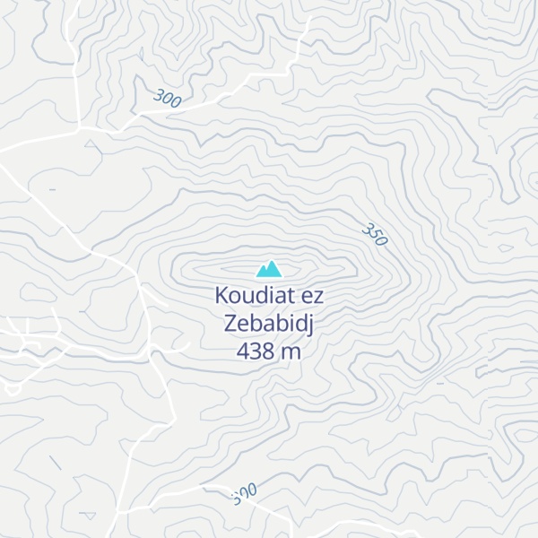 Map of Koudiat ez Zebabidj