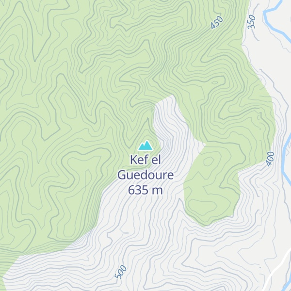 Map of Kef el Guedoure