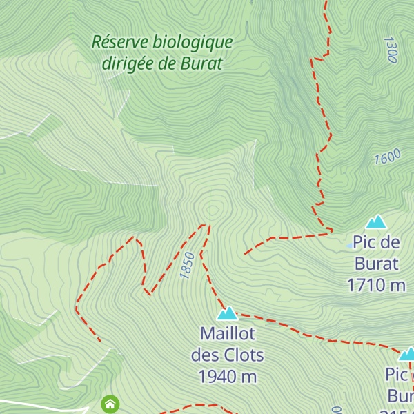 Map of Pic de Maupas