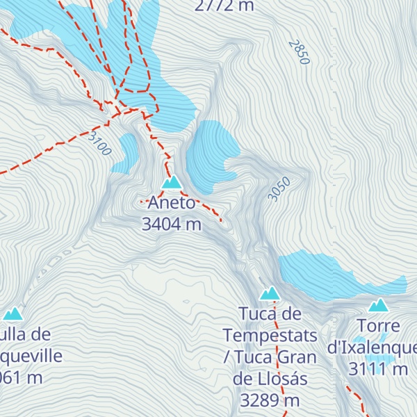 Map of Esquena de l'Aneto