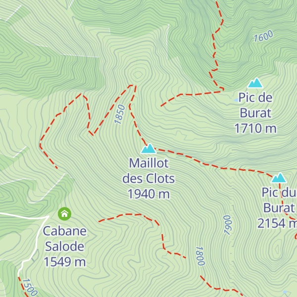 Map of Maillot des Clots