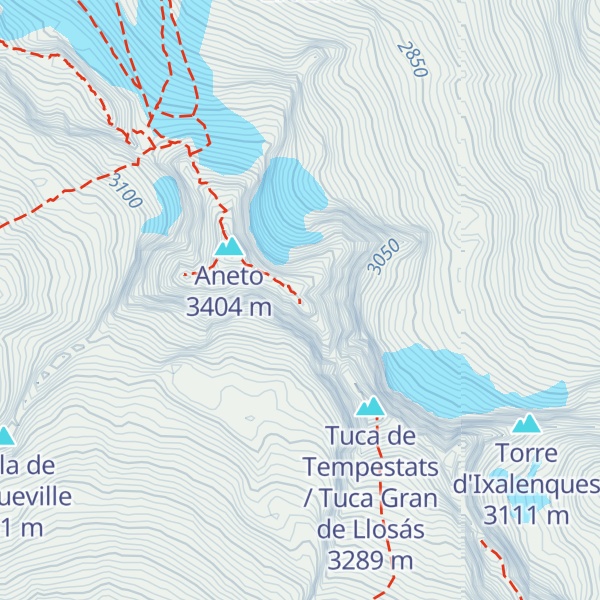Map of Tuca de la Brecha de Tempestats