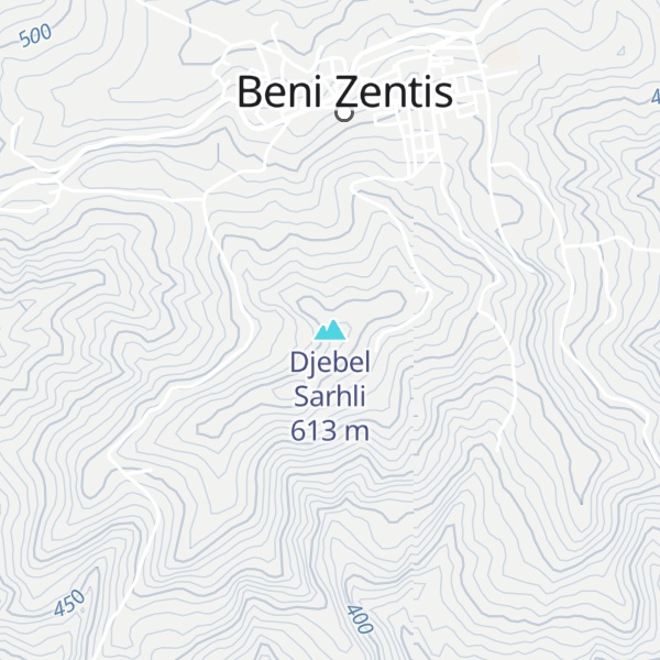 Map of Djebel Sarhli