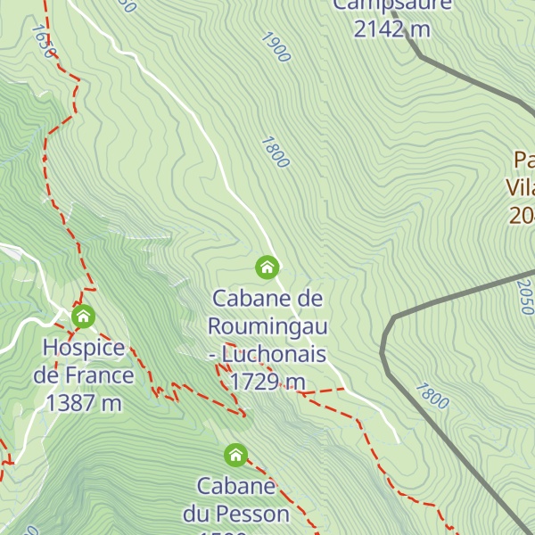 Map of Cabane de Roumingau - Luchonais