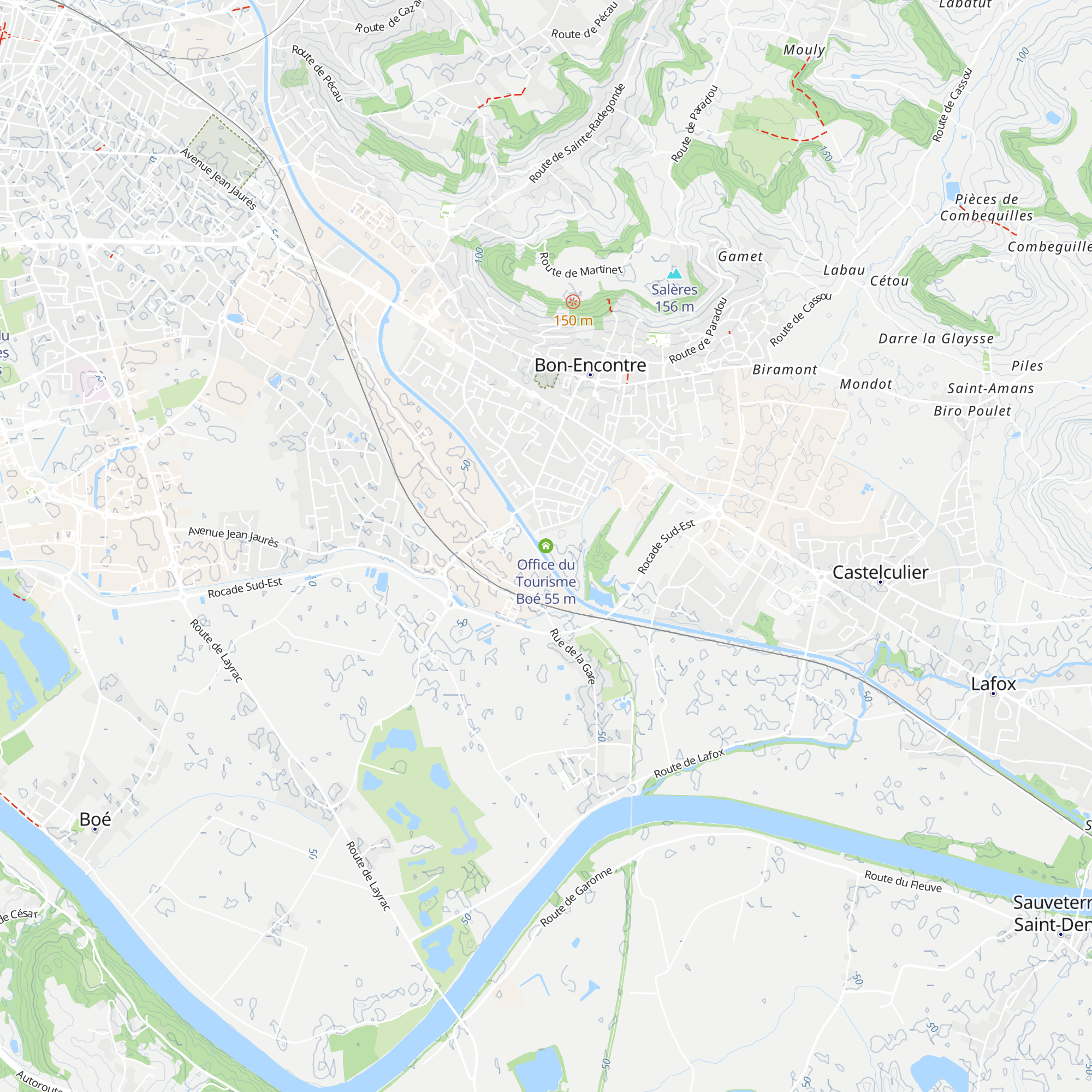 Office du Tourisme Boé map