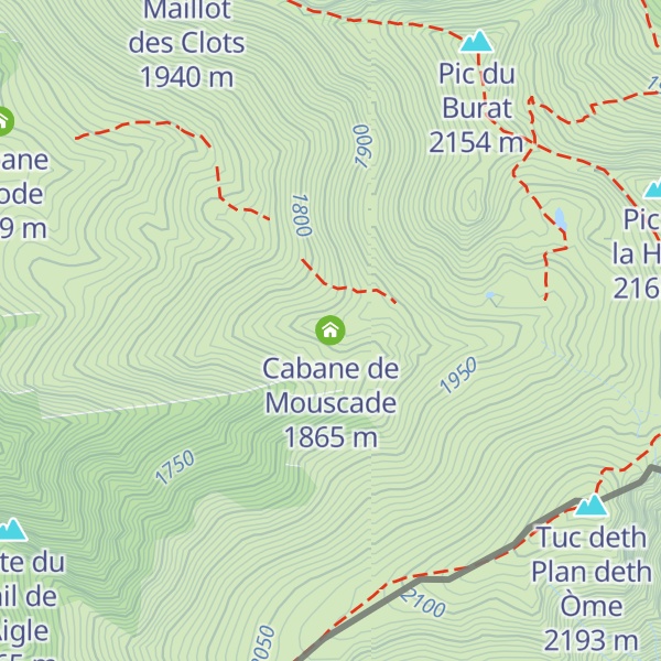 Map of Cabane de Mouscade