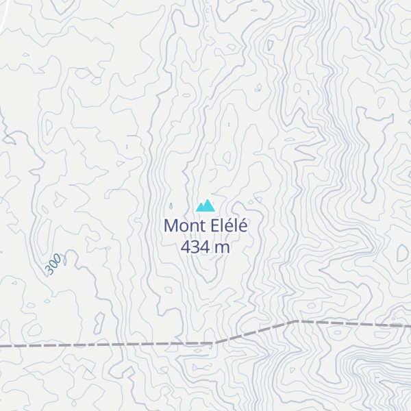 Map of Mont Elélé