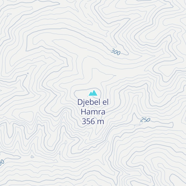 Map of Djebel el Hamra