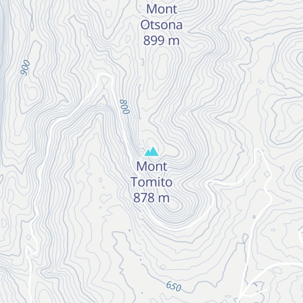 Map of Mont Tomito