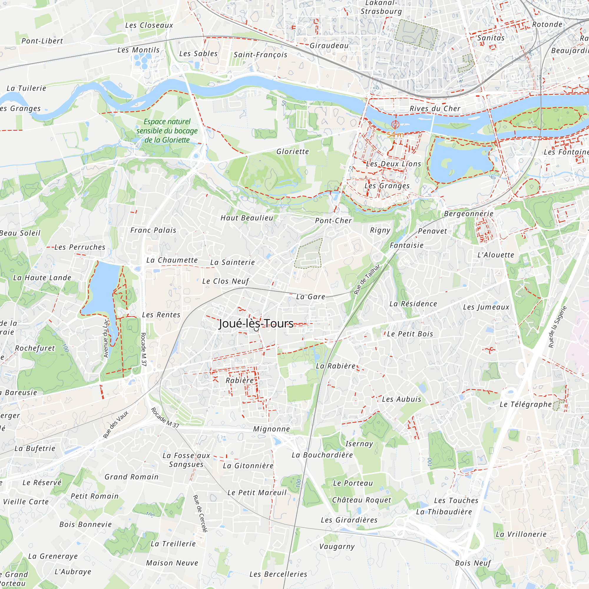 Guichet SNCF Gare de Joué les Tours map