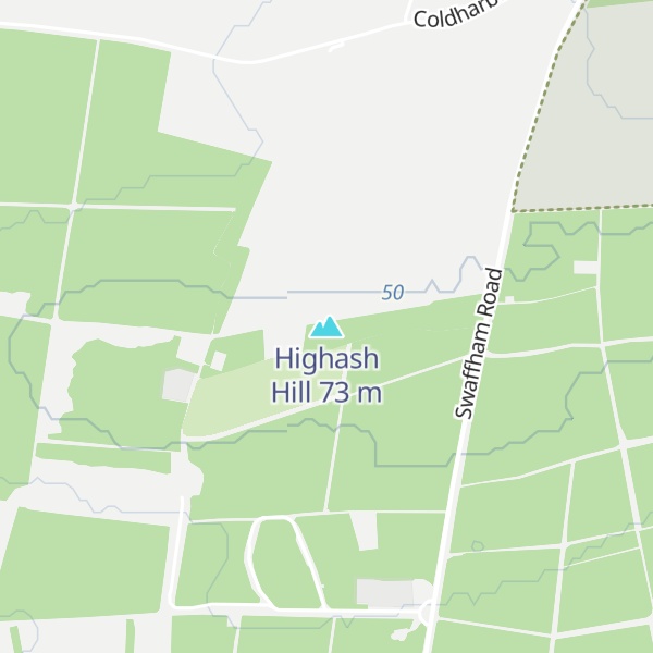 Map of Highash Hill