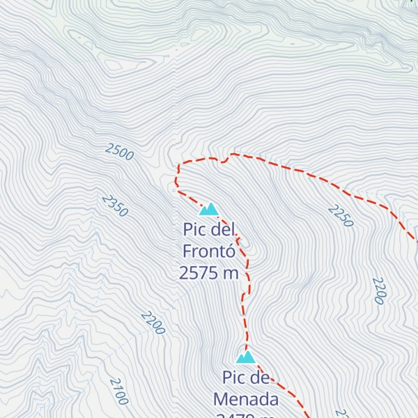 Map of Pic del Frontó