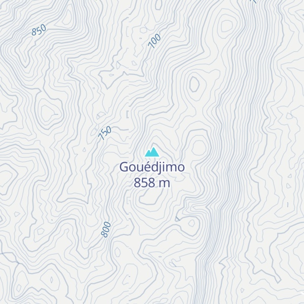 Map of Gouédjimo