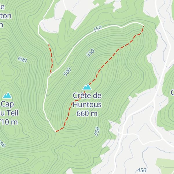 Map of Crète de Huntous