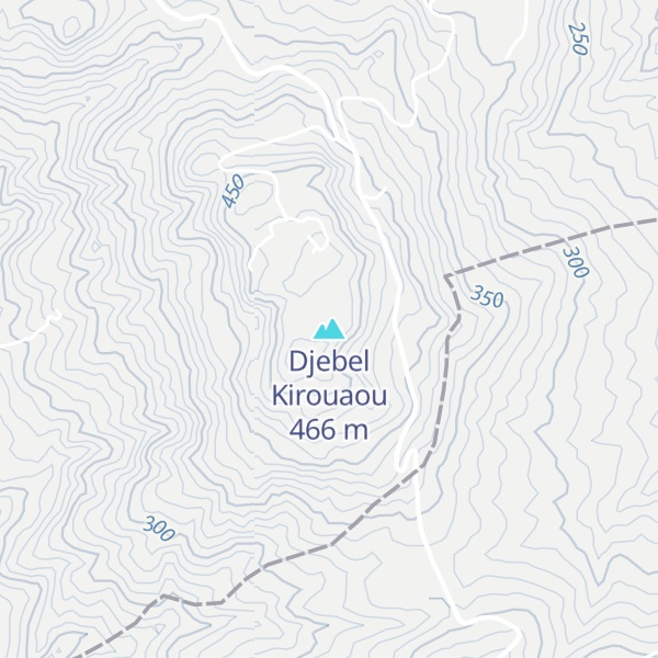 Map of Djebel Kirouaou