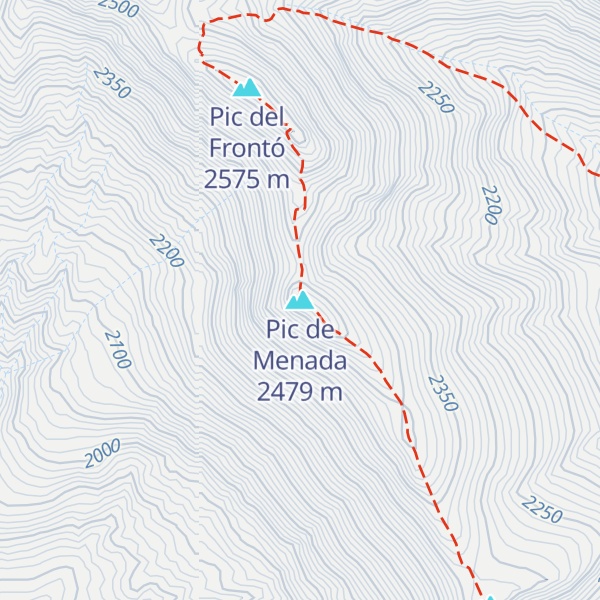 Map of Pic de Menada