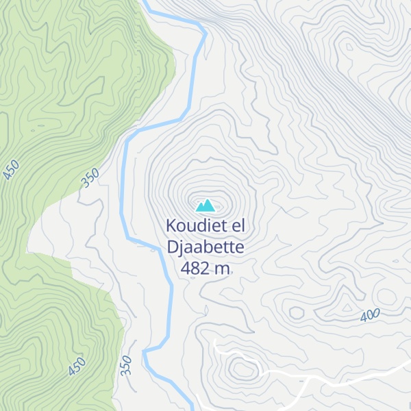 Map of Koudiet el Djaabette