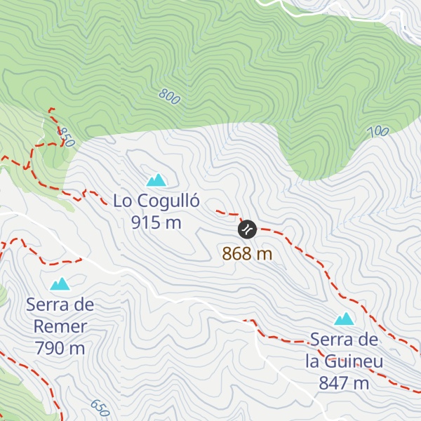 Map of Tossal del Pas