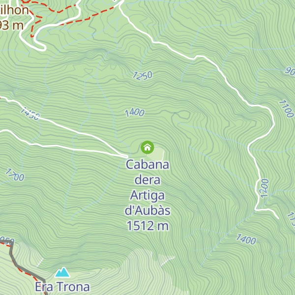 Map of Cabana dera Artiga d'Aubàs