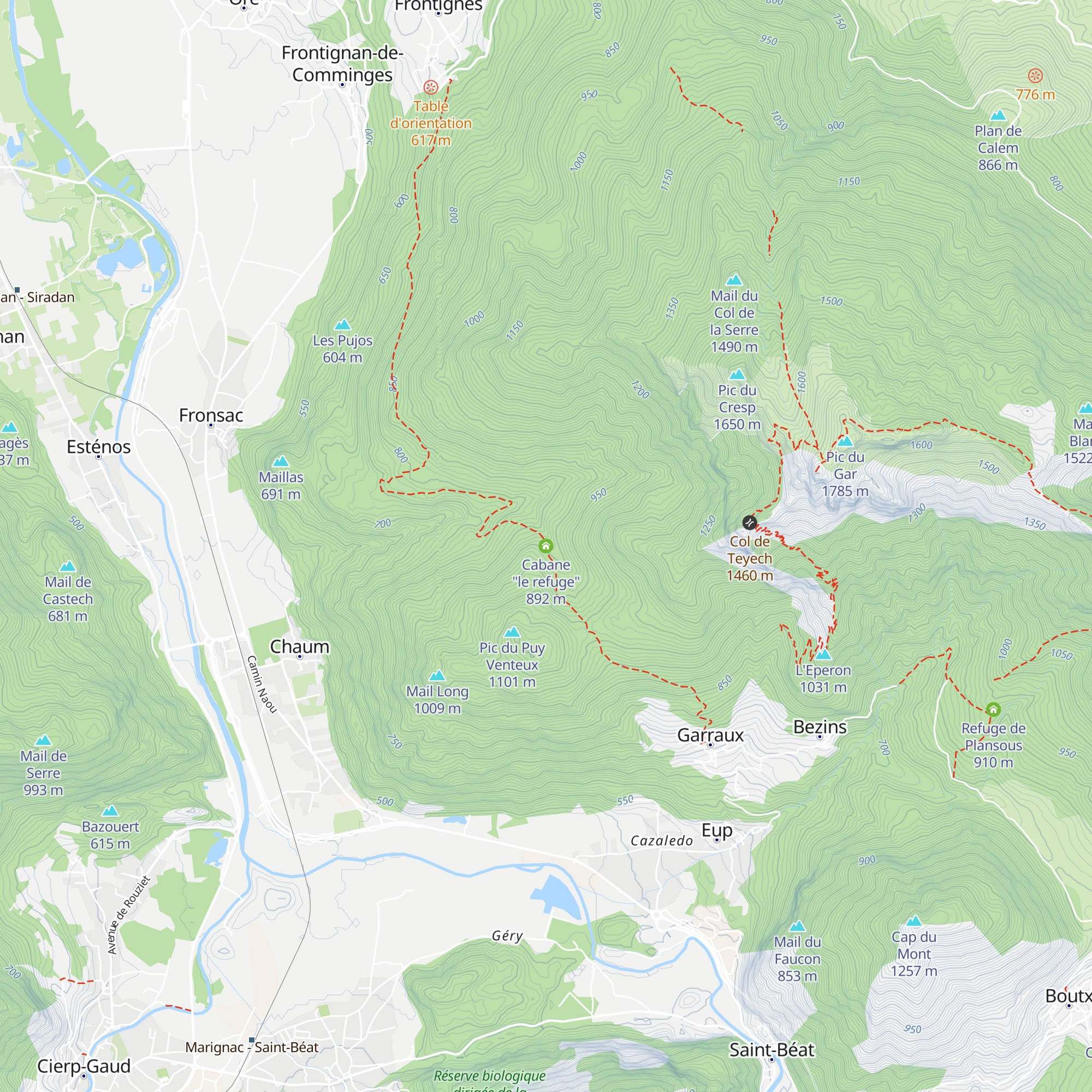 Cabane "le refuge" map